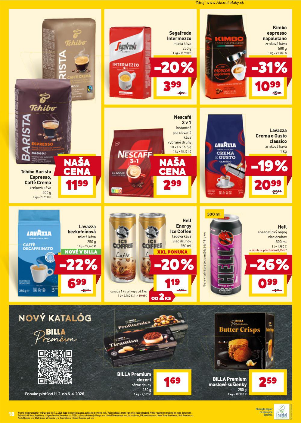 Leták Billa (11. 2. - 17. 2. 2026) - strana 18 z 24