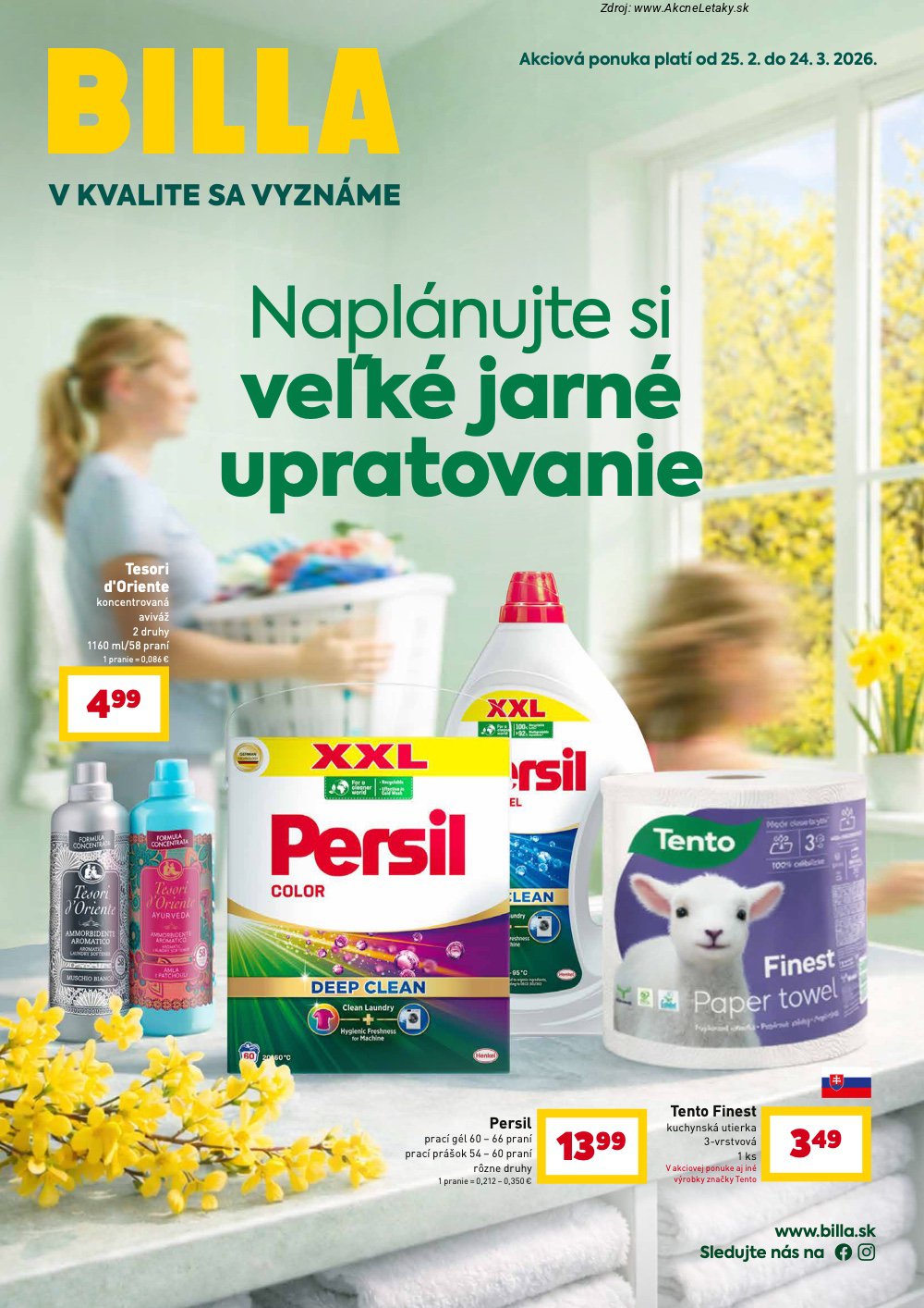 Leták Billa (25. 2. - 24. 3. 2026) - strana 1 z 14