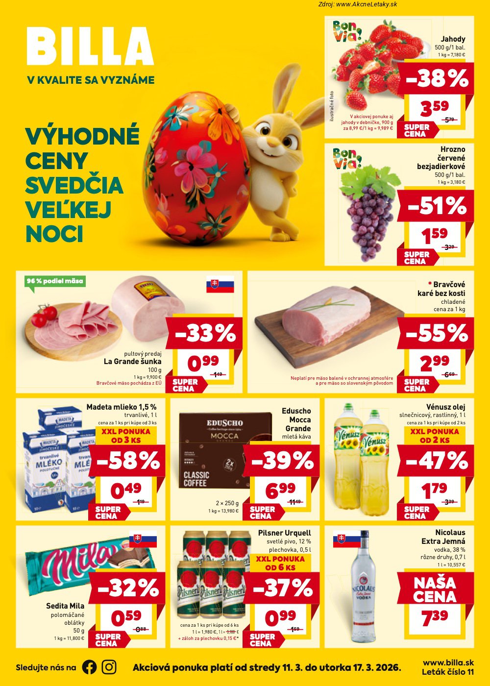 Leták Billa (11. 3. - 17. 3. 2026) - strana 1 z 28