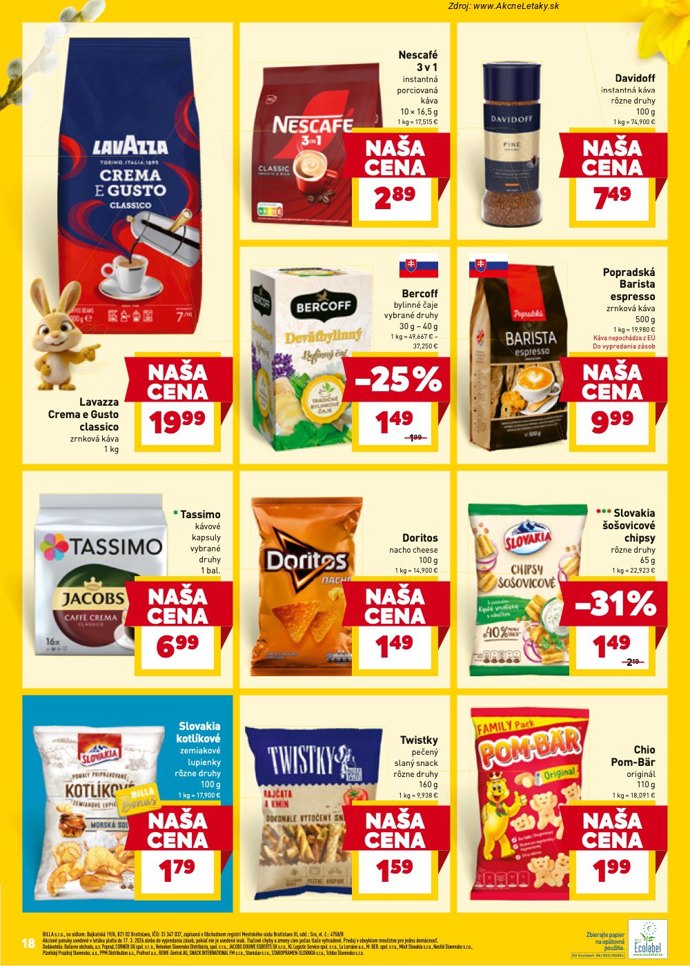 Leták Billa (11. 3. - 17. 3. 2026) - strana 20 z 28