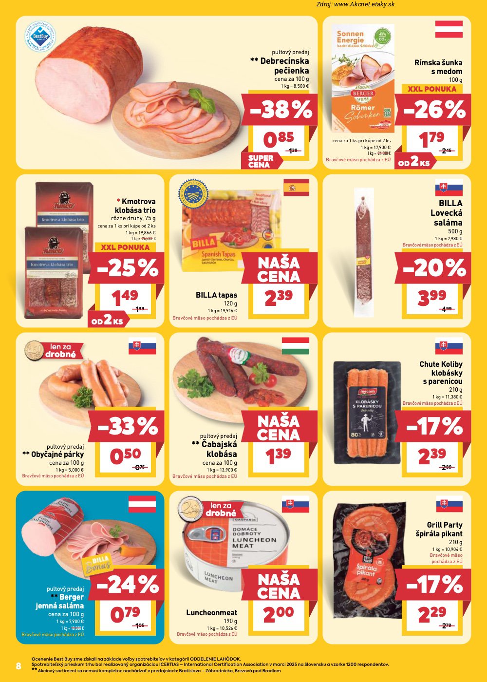 Leták Billa (15. 4. - 21. 4. 2026) - strana 8 z 24