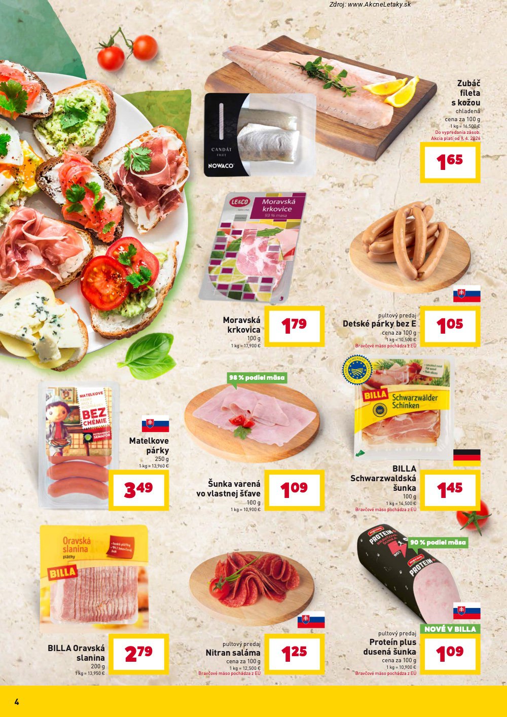 Leták Billa (7. 4. - 28. 4. 2026) - strana 4 z 32