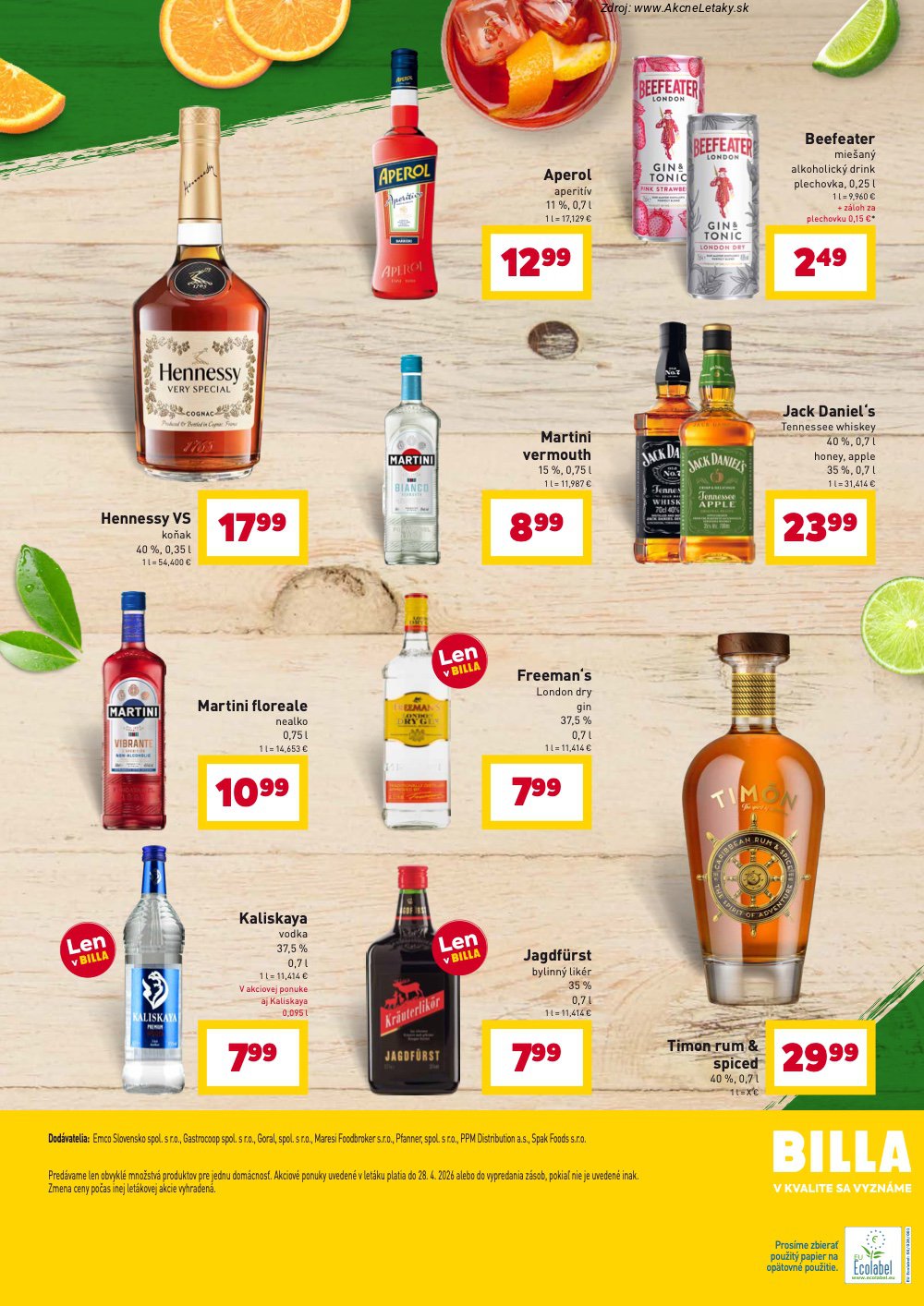 Leták Billa (7. 4. - 28. 4. 2026) - strana 18 z 18