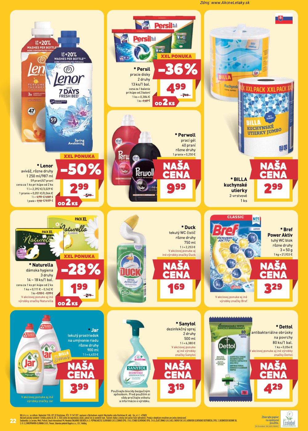 Leták Billa - strana 22