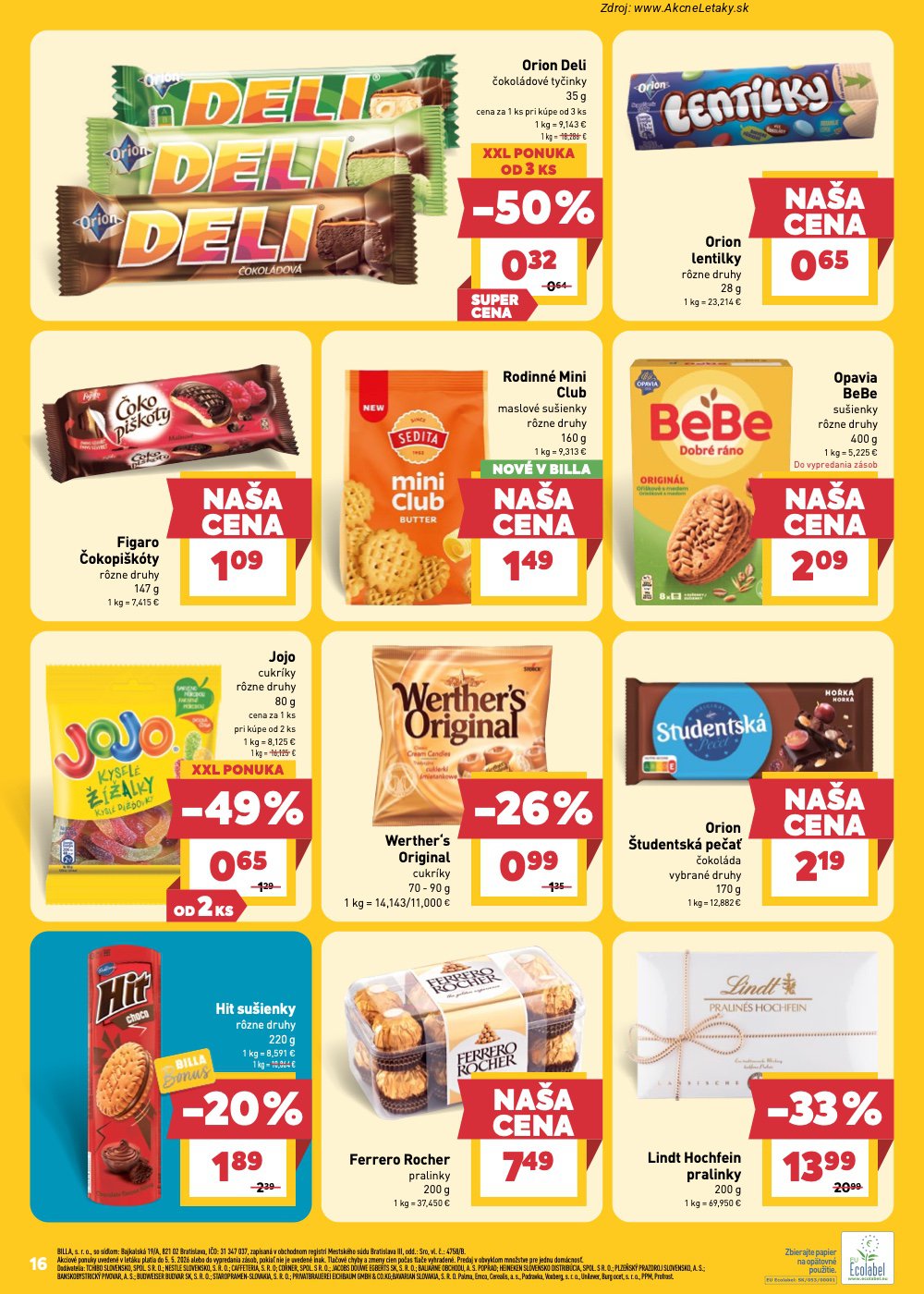 Leták Billa - strana 18