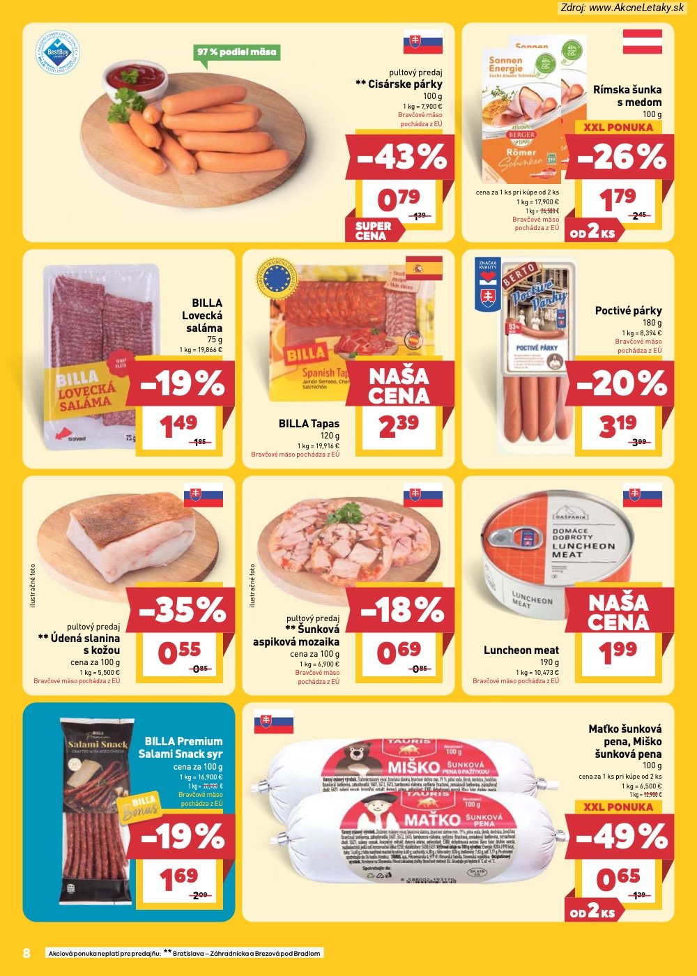 Leták Billa (20. 5. - 26. 5. 2026) - strana 8 z 31
