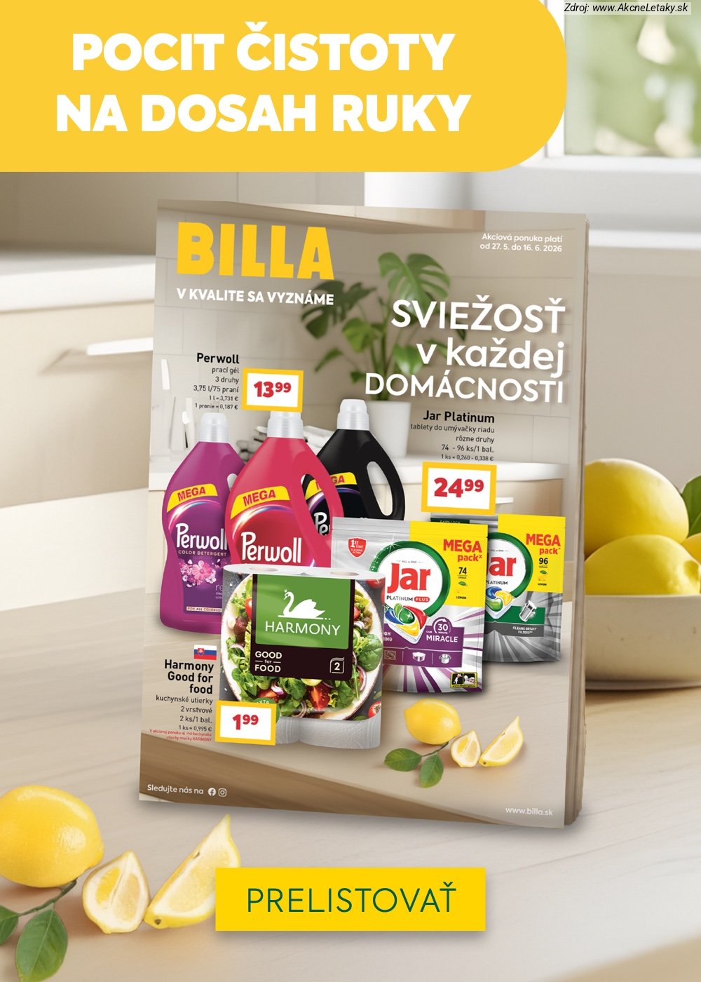 Leták Billa (26. 5. - 2. 6. 2026) - strana 27 z 29