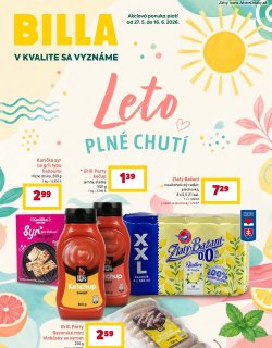 Leták Billa 27. 5. - 16. 6. 2026 Katalóg Leto plné chutí