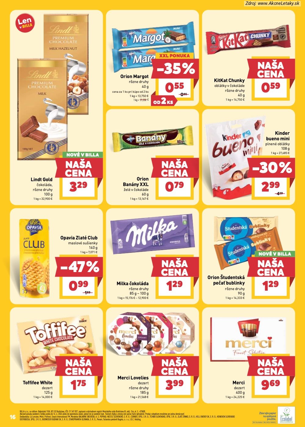 Leták Billa (10. 6. - 16. 6. 2026) - strana 18 z 32