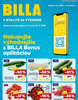 Leták BILLA Bonus leták