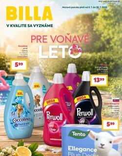 Leták Billa 8. 7. - 28. 7. 2026 Pre voňavé leto