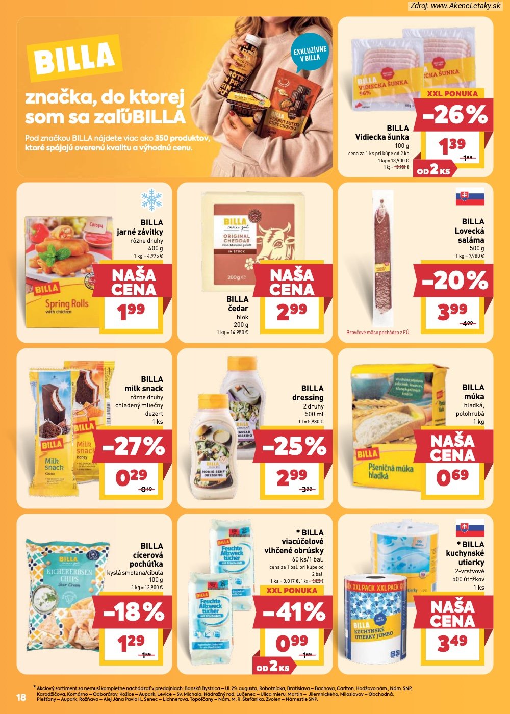 Leták Billa - strana 18
