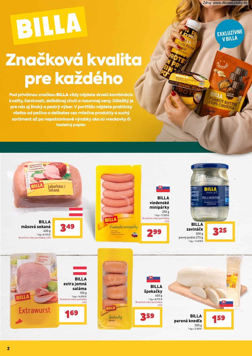 Leták Billa (22. 7. - 18. 8. 2026) - strana 2 z 9