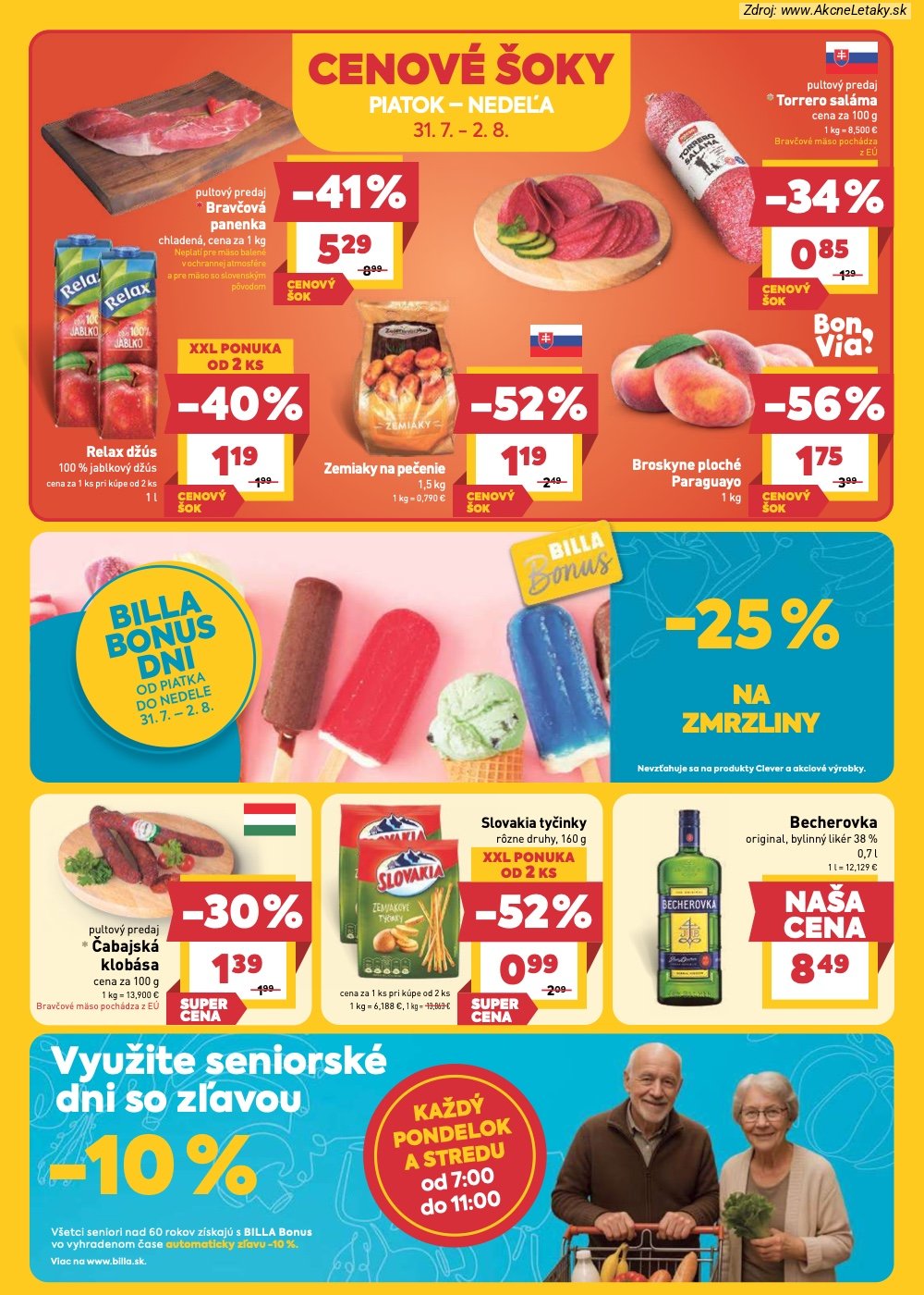 Leták Billa (29. 7. - 4. 8. 2026) - strana 24 z 33