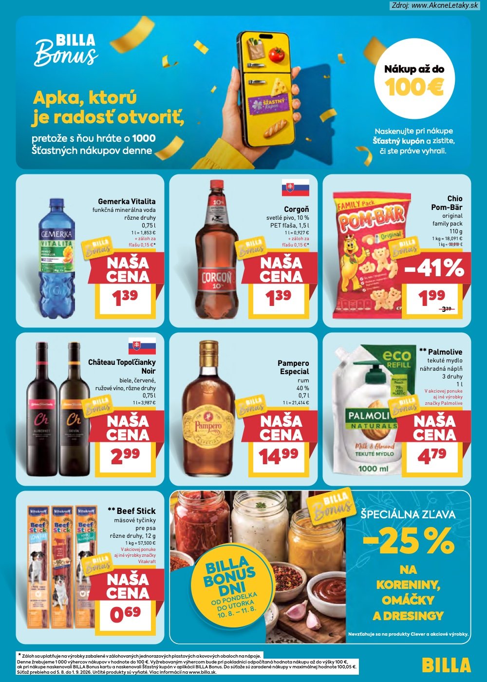 Leták Billa (5. 8. - 11. 8. 2026) - strana 13 z 32