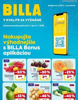 Leták BILLA Bonus leták