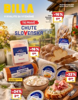 Leták Billa 12. 8. - 8. 9. 2026 Katalóg Chute Slovenska