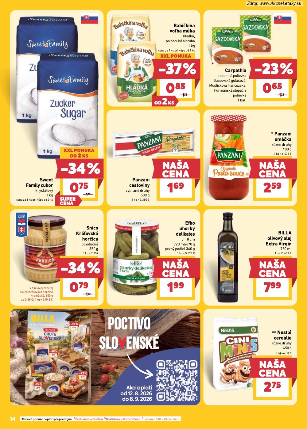 Leták Billa (19. 8. - 25. 8. 2026) - strana 14 z 32