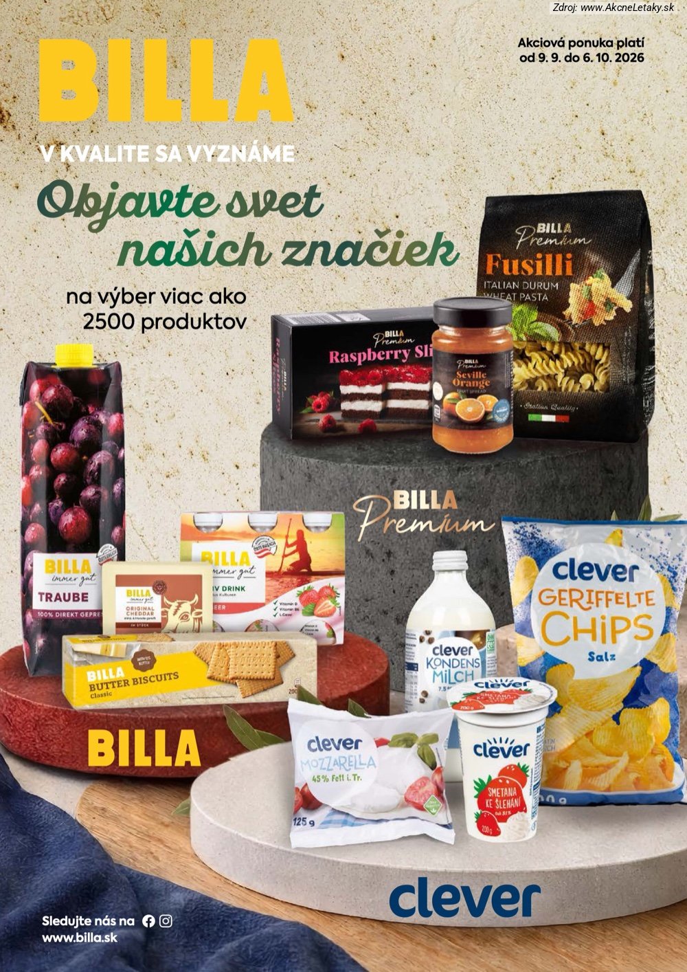 Leták Billa - strana 1