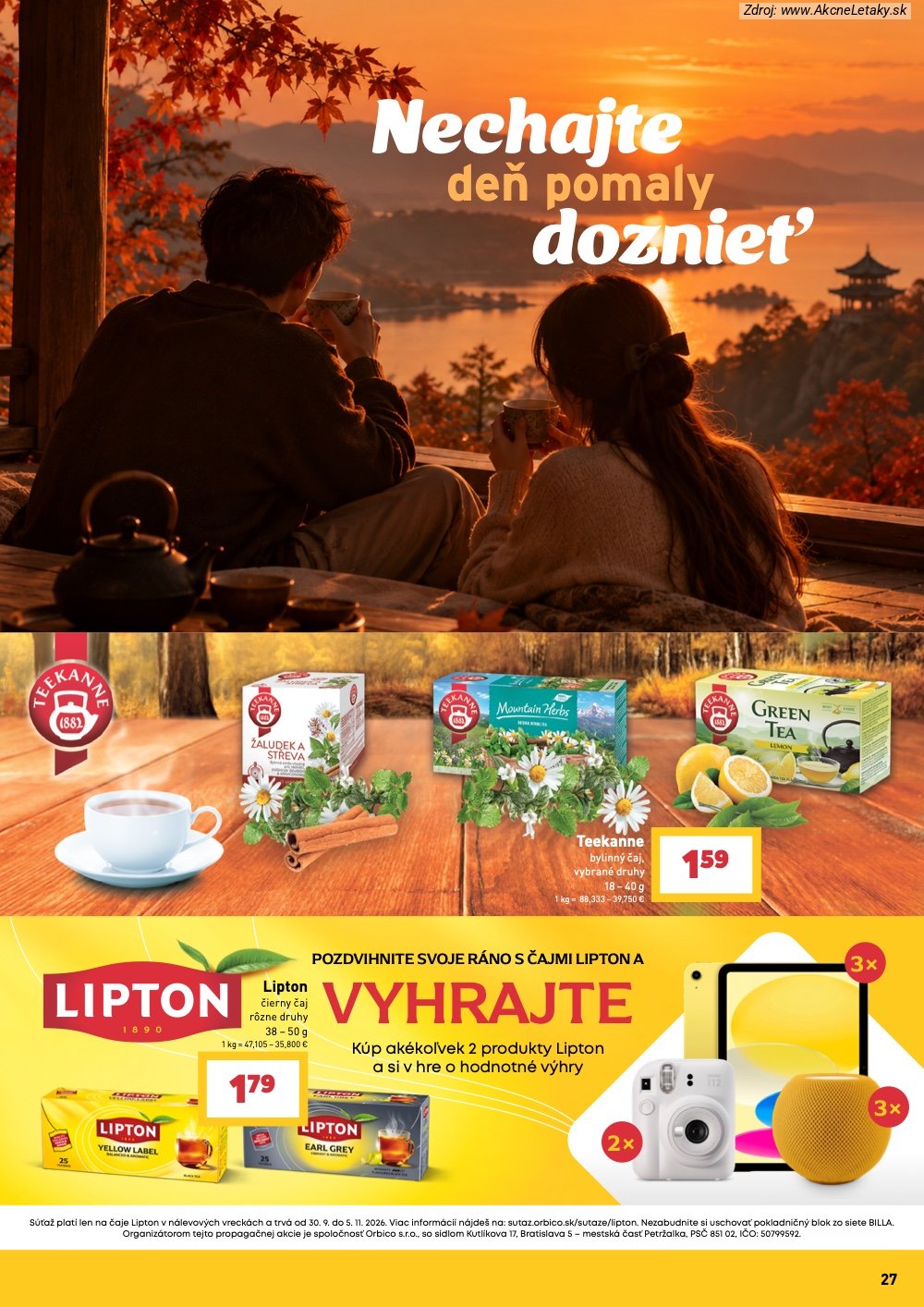 Leták Billa (30. 9. - 20. 10. 2026) - strana 27 z 43