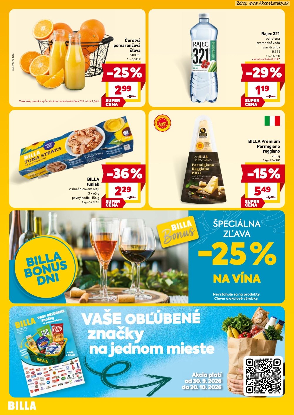 Leták Billa (7. 10. - 20. 10. 2026) - strana 4 z 4
