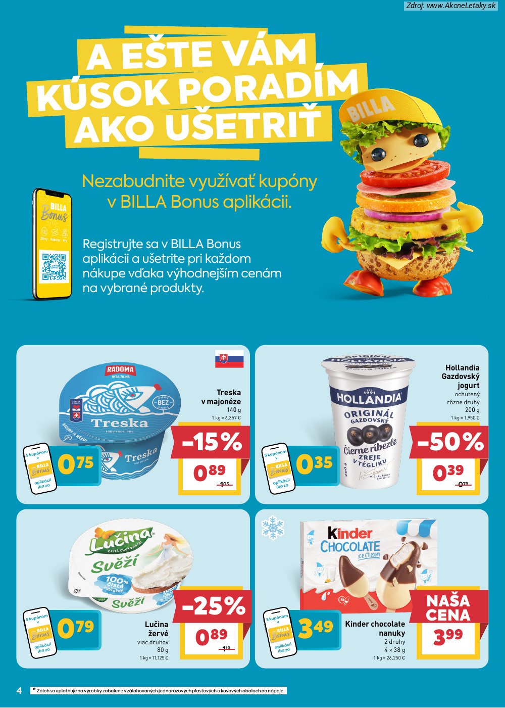 Leták Billa - strana 4