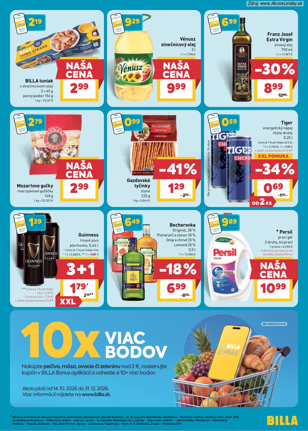 Leták Billa (21. 10. - 27. 10. 2026) - strana 3 z 28