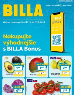Leták BILLA Bonus leták