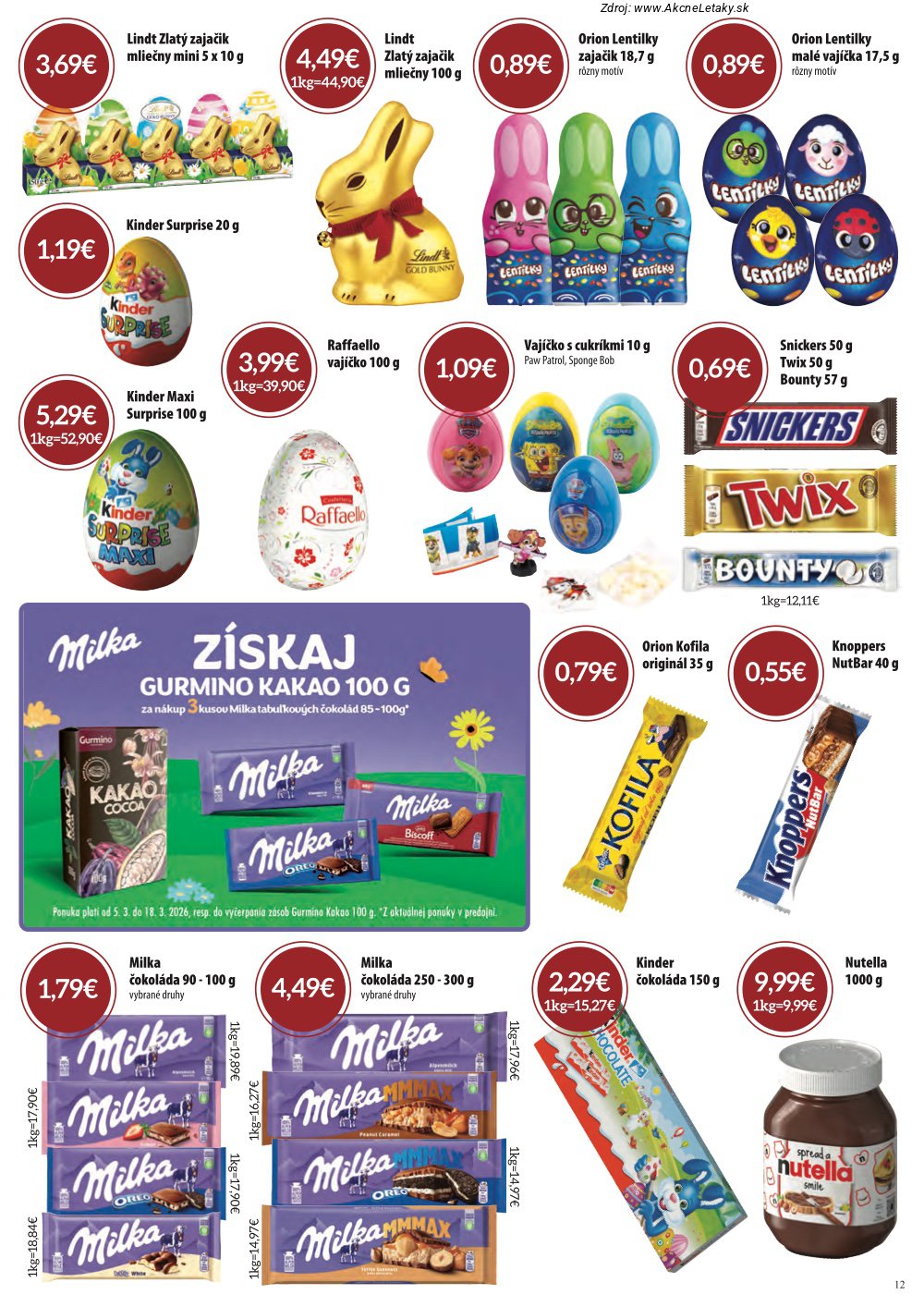 Leták CBA Komfos (5. 3. - 18. 3. 2026) - strana 12 z 32