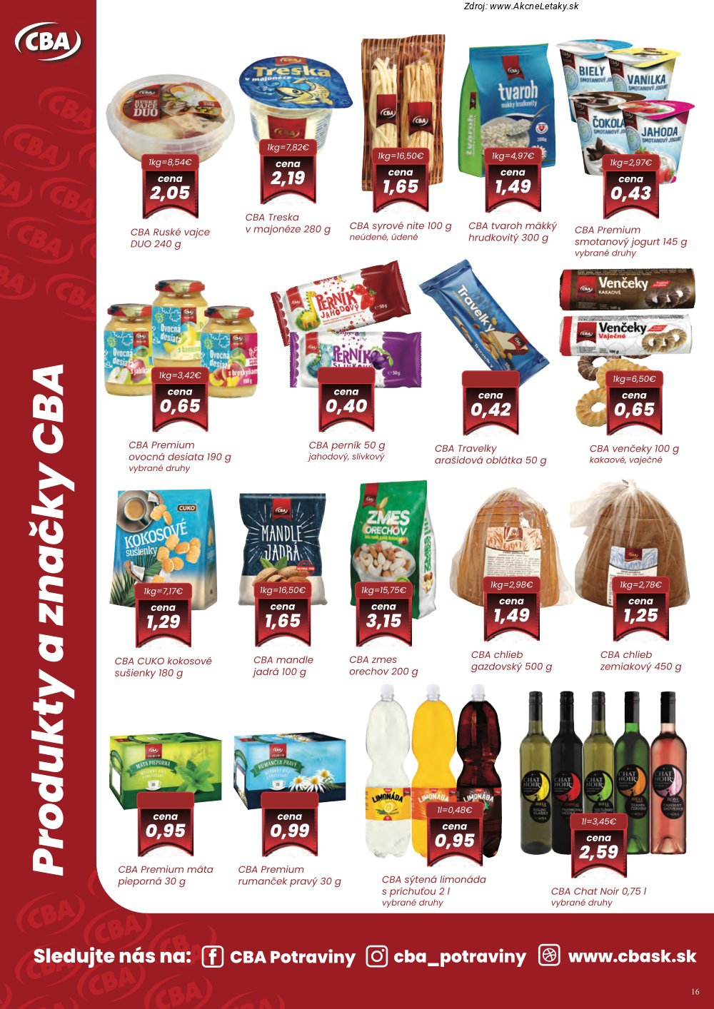 Leták CBA Komfos (5. 3. - 18. 3. 2026) - strana 16 z 32