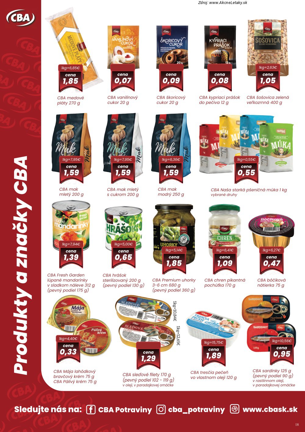 Leták CBA Komfos (5. 3. - 18. 3. 2026) - strana 18 z 32