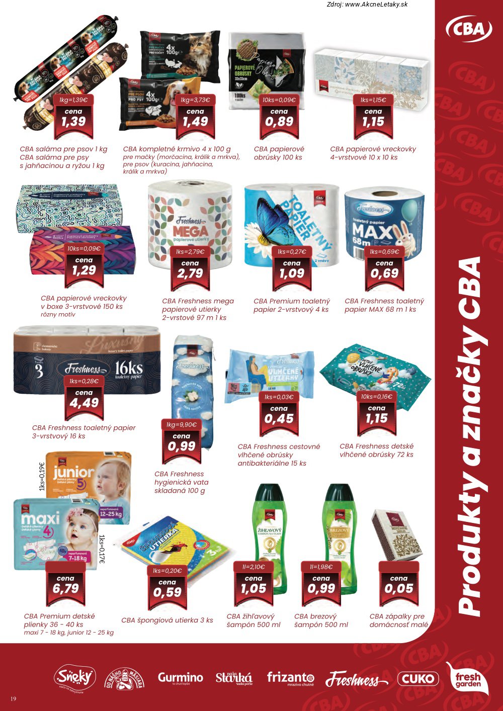 Leták CBA Komfos (5. 3. - 18. 3. 2026) - strana 19 z 32