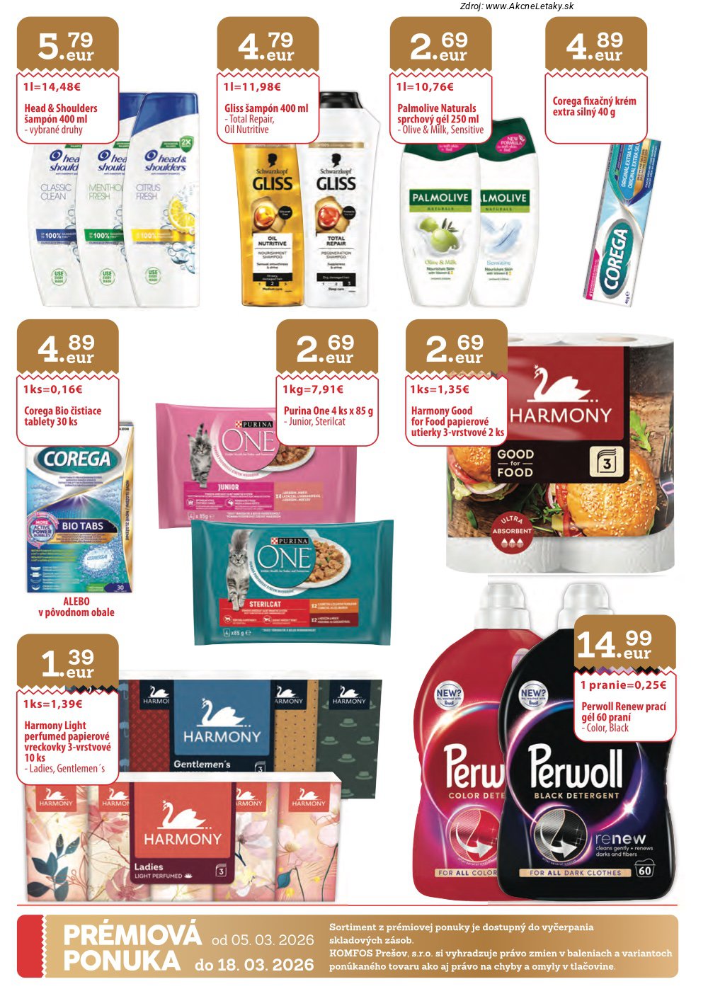 Leták CBA Komfos (5. 3. - 18. 3. 2026) - strana 32 z 32