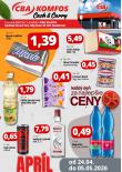 Leták CBA Komfos 24. 4. - 5. 5. 2026 Cash&Carry