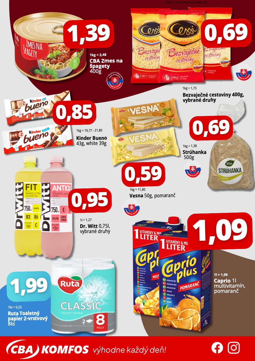 Leták CBA Komfos (24. 4. - 5. 5. 2026) - strana 4 z 4