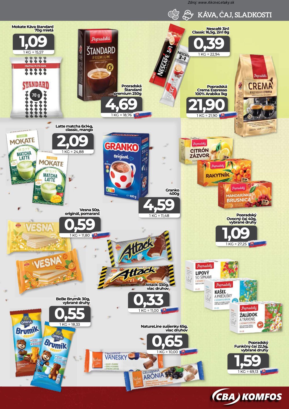 Leták CBA Komfos - strana 9