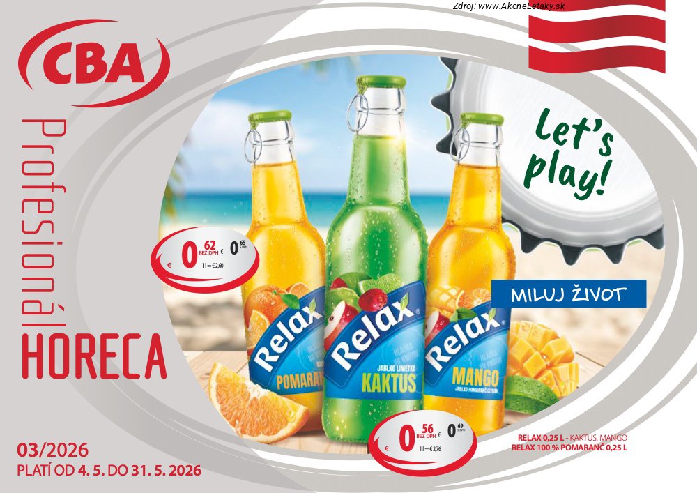 Leták CBA Komfos - strana 1