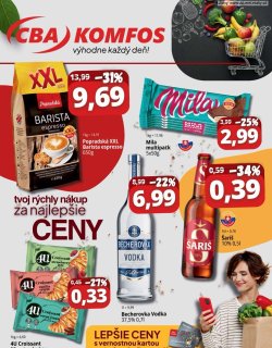 Leták CBA Komfos 22. 5. - 2. 6. 2026 Výhodná ponuka