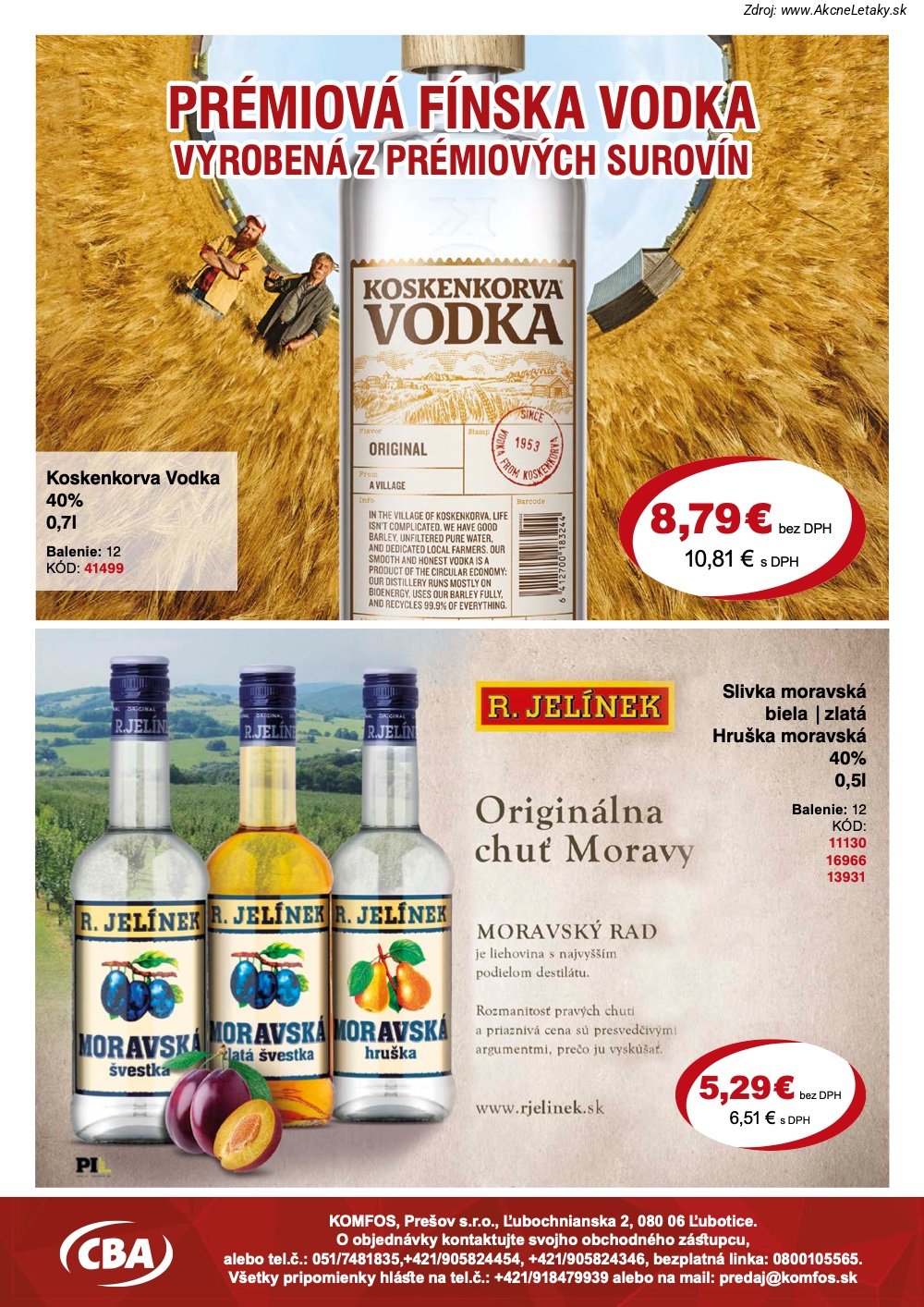 Leták CBA Komfos (19. 6. - 30. 6. 2026) - strana 11 z 12