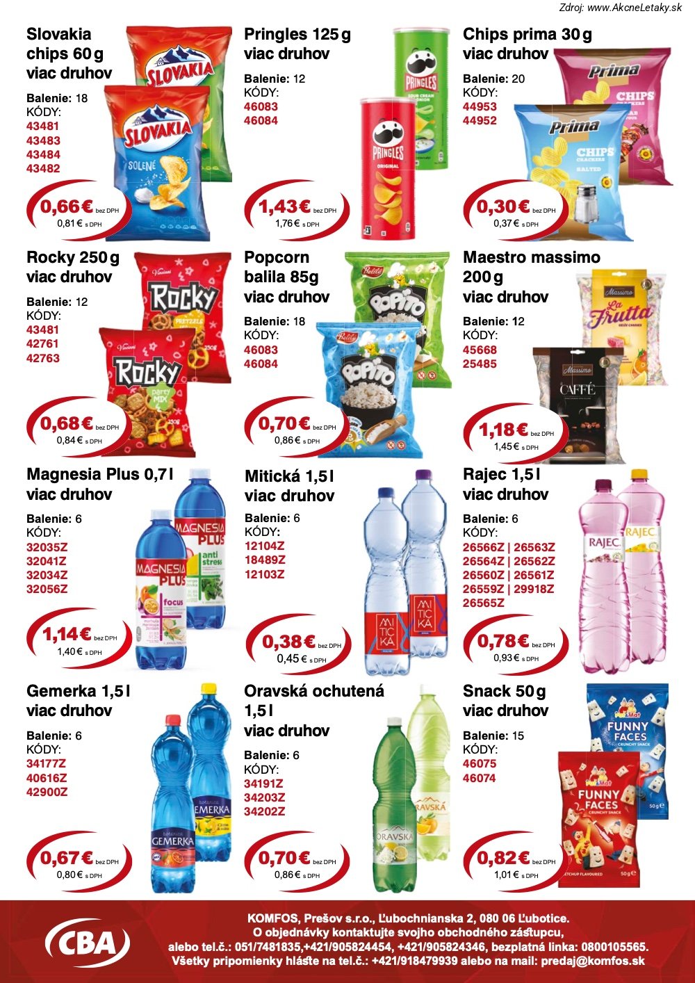Leták CBA Komfos (19. 6. - 30. 6. 2026) - strana 7 z 12