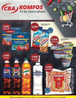 Leták CBA Komfos od 2. 7.