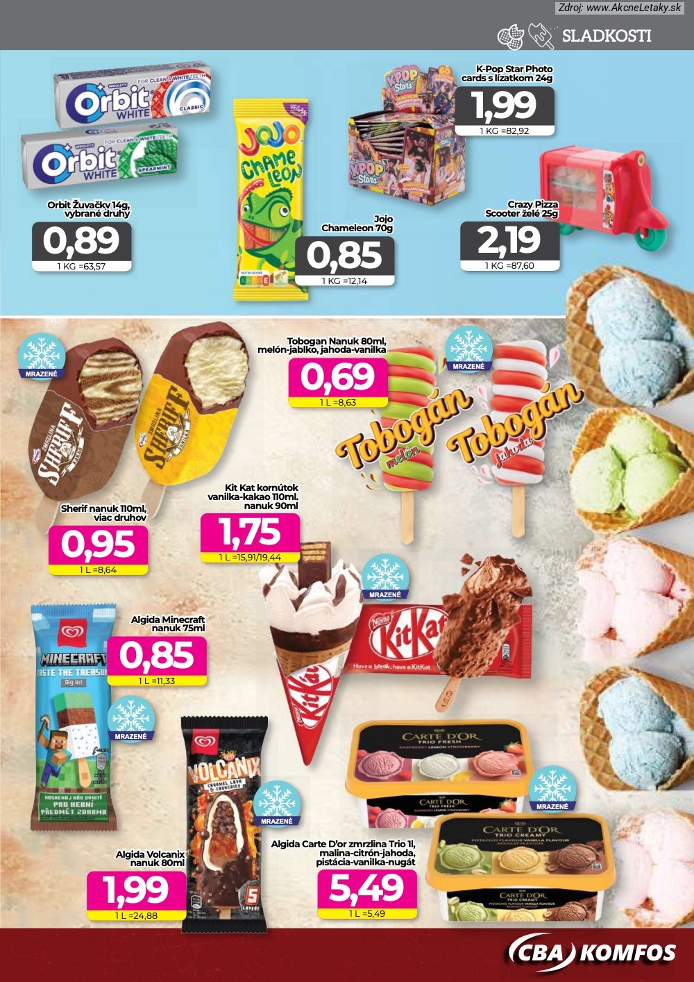 Leták CBA Komfos (17. 7. - 30. 7. 2026) - strana 11 z 16
