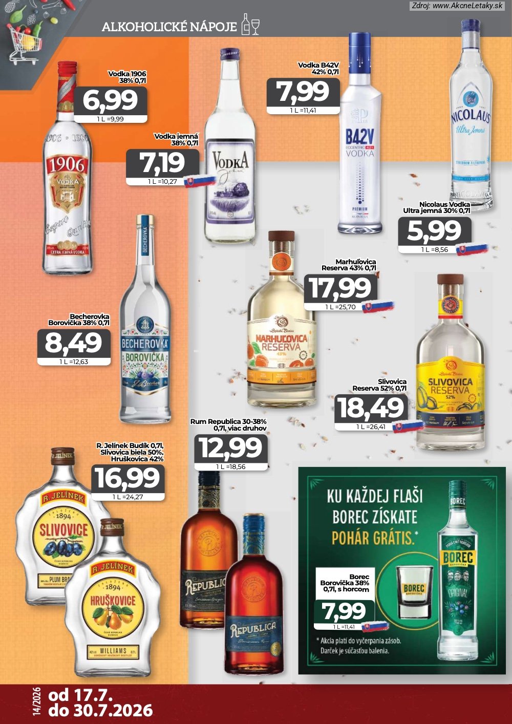 Leták CBA Komfos (17. 7. - 30. 7. 2026) - strana 14 z 16