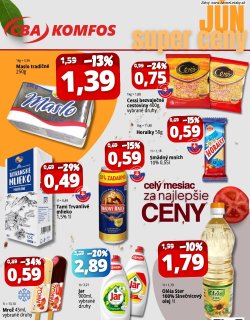 Leták CBA Komfos 3. 8. - 31. 8. 2026 