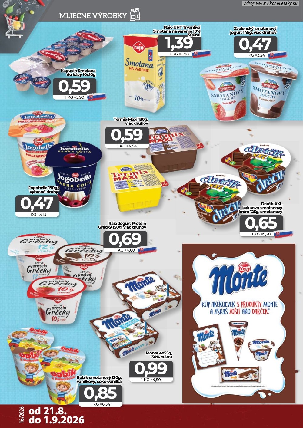 Leták CBA Komfos (20. 8. - 26. 8. 2026) - strana 4 z 16