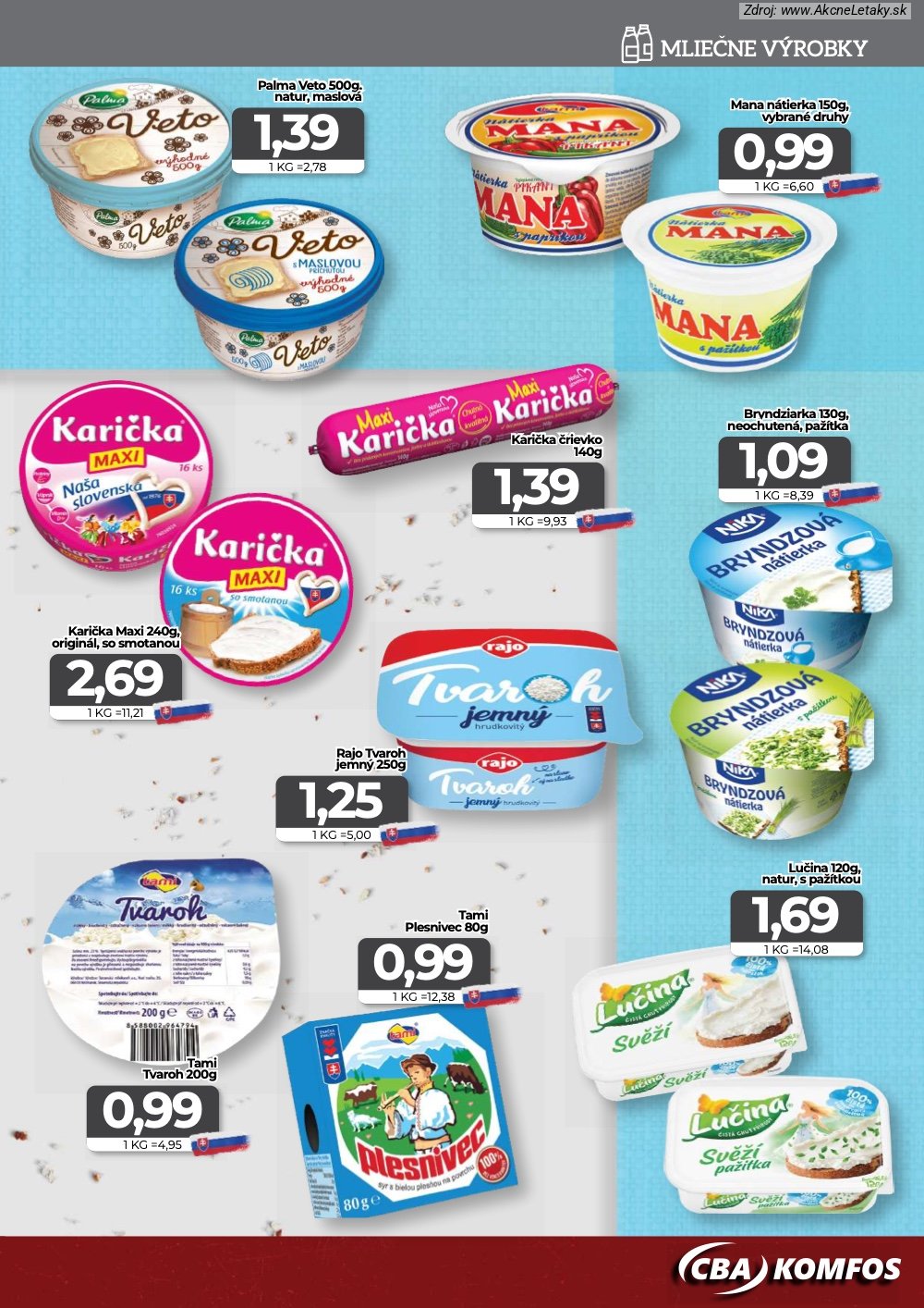 Leták CBA Komfos (20. 8. - 26. 8. 2026) - strana 5 z 16