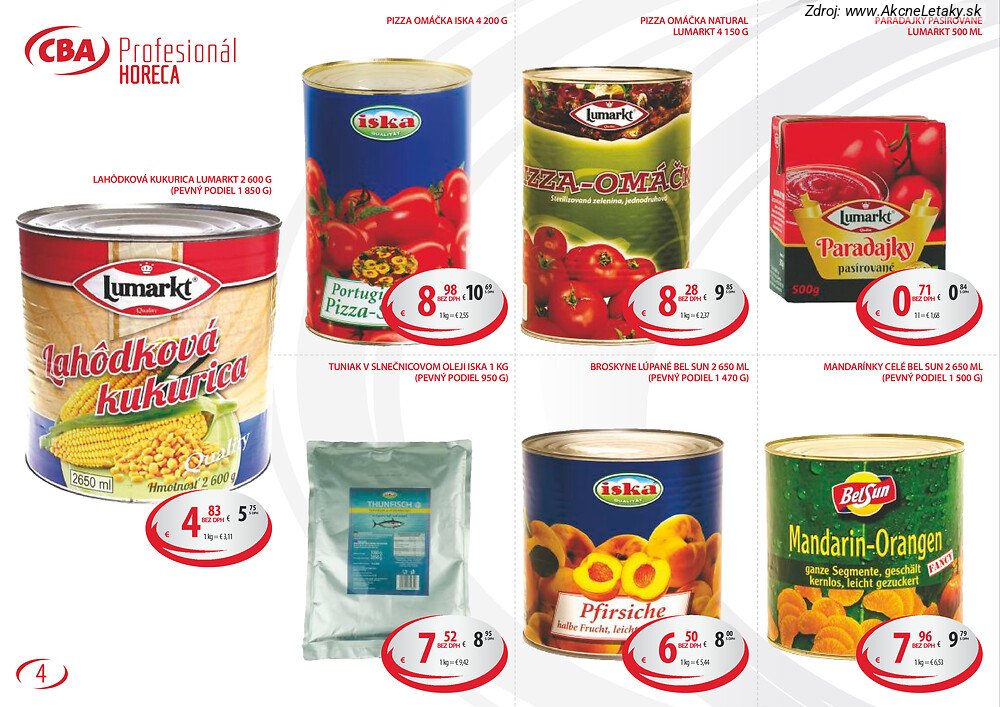 Leták CBA Komfos (1. 9. - 30. 9. 2026) - strana 4 z 6