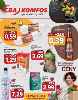Leták CBA Komfos 18. 9. - 29. 9. 2026 