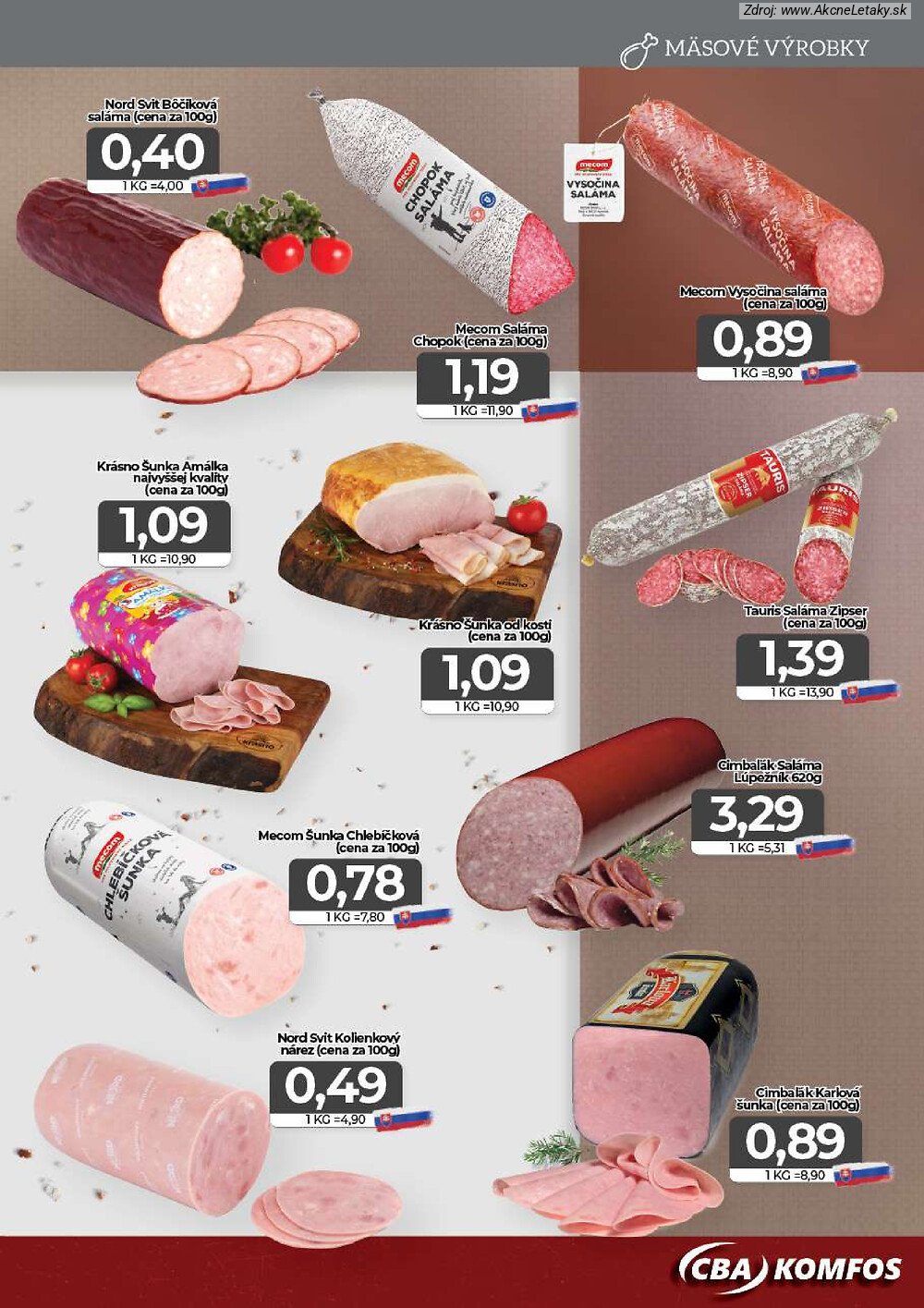 Leták CBA Komfos (18. 9. - 29. 9. 2026) - strana 3 z 16