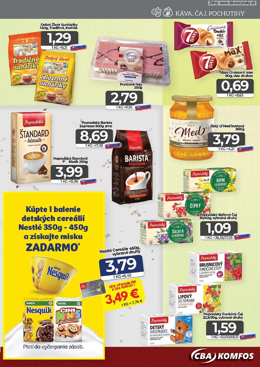 Strana 9 - leták CBA Komfos (18. 9. - 29. 9. 2026)